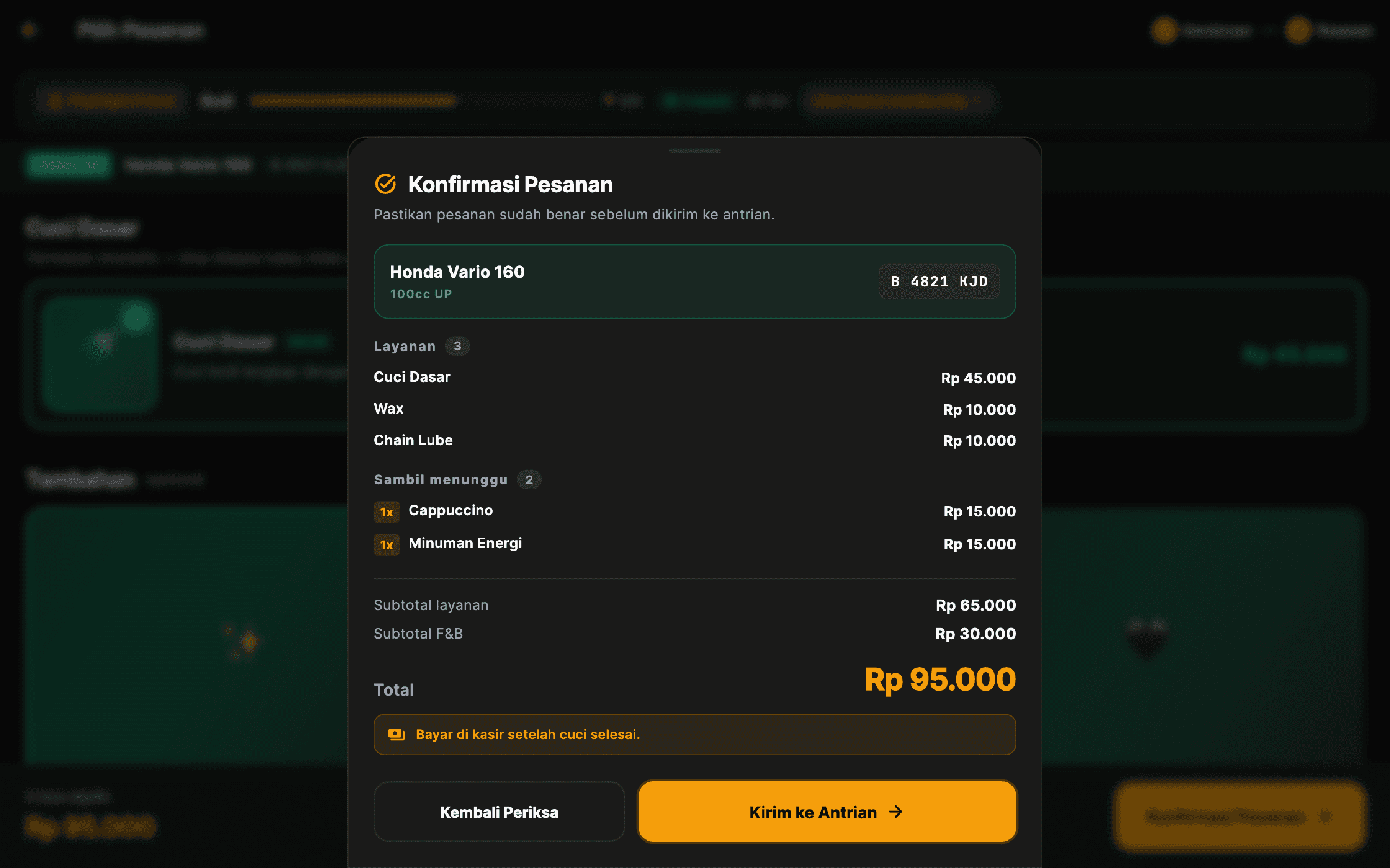 Flashlight Cleanstar — Konfirmasi pesanan